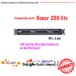 HON 200 Lite LCD & FPC Charging Connector (Motherboard) Replacement Compatible with Honor 200 Lite
