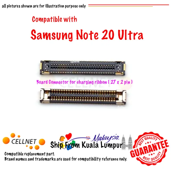 SAM Note 20 Ultra Charging FPC Connector 27×2 Pin