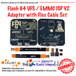 Flash 64 F64 UFS / EMMC ISP V2 Adapter with Flex Cable Set With High Speed