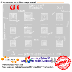 Amaoe QU6 BGA Stencil Net For MDM9600 MSM6260 MSM7227 MDM6600 MSM6246 MSM8909W MDM8215
