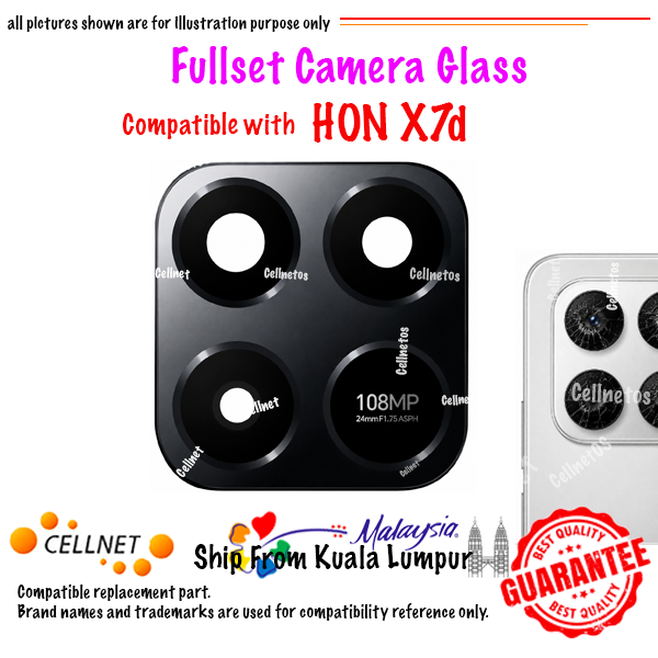 x7d HON X7d Camera Glass Replacement Compatible with Honor X7D - Image 1