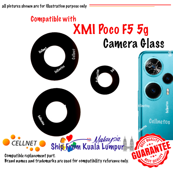 CG-XMI-POCO-F5-5G XMI Poco F5 5G Camera Glass Replacement Compatible with Xiaomi Poco F5 5G - Image 1