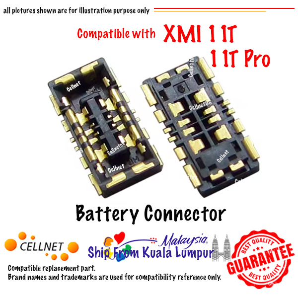 CON-XMI-11T-BT XMI 11T Battery Connector Replacement Compatible with Xiaomi 11T / 11T Pro - Image 1