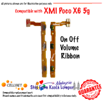 XMI Poco X6 5G On Off Volume Ribbon Button Replacement Compatible with Xiaomi Poco X6 5G - Image 4