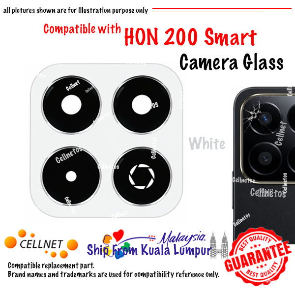 CG-HON-SMART-200-WHITE HON Smart 200 Camera Glass Replacement Compatible with Honor Smart 200 - Image 1