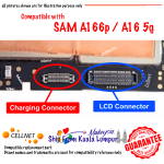 SAM A166P LCD / Charging FPC Connector Replacement Compatible with Samsung A166P / A16 5g