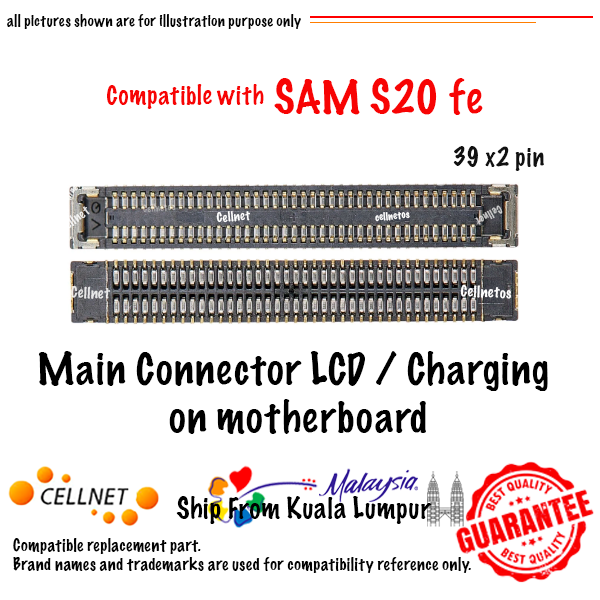 CON-SAM-S20-FE-MAIN SAM S20 Fe Main Connector Replacement Compatible with Samsung S20 Fe - Image 1