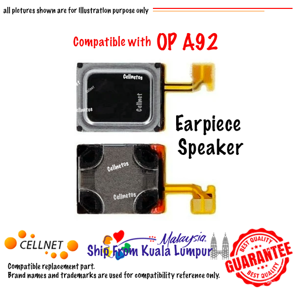 SPE-OP-A92 OP A92 Earpiece Speaker Replacement Compatible with Oppo A92 - Image 1